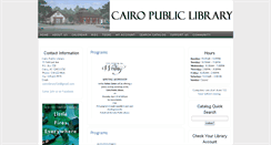 Desktop Screenshot of cairolibrary.org