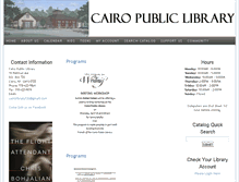 Tablet Screenshot of cairolibrary.org